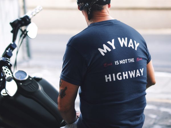 Backroads Enthusiast Apparel - My Way Not the Highway Tee Shirt